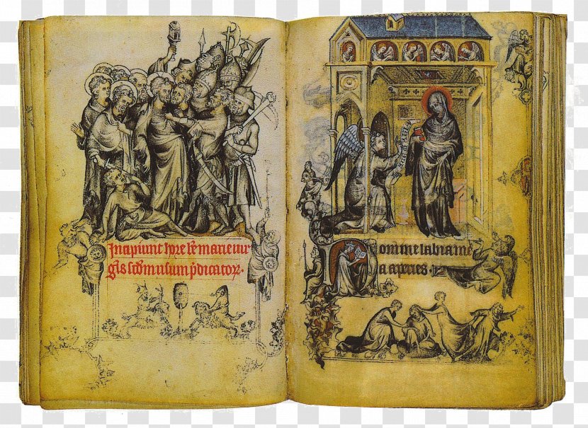 Hours Of Jeanne D'Evreux The Cloisters Metropolitan Museum Art Middle Ages Book - Manuscript - Painting Transparent PNG