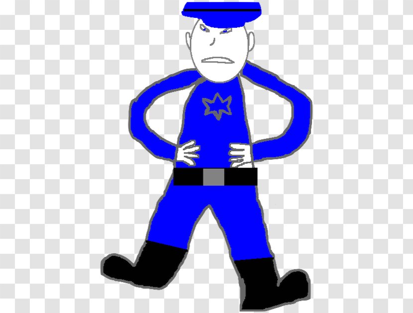 Police Cartoon - Electric Blue - Costume Accessory Transparent PNG