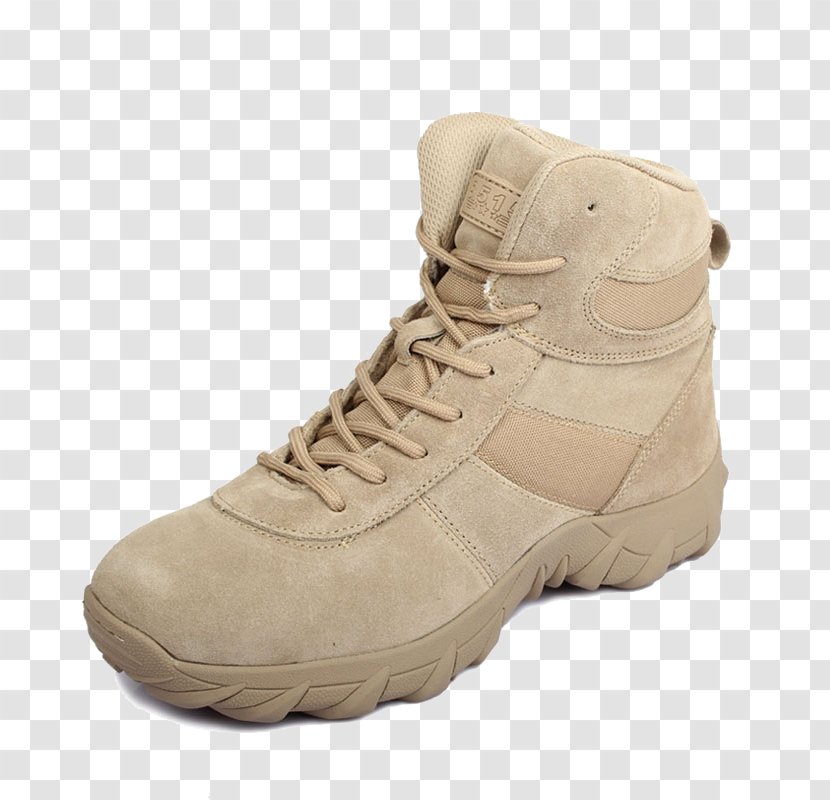 Combat Boot Shoe Sneakers - Beige - Sports Mountaineering Boots Transparent PNG
