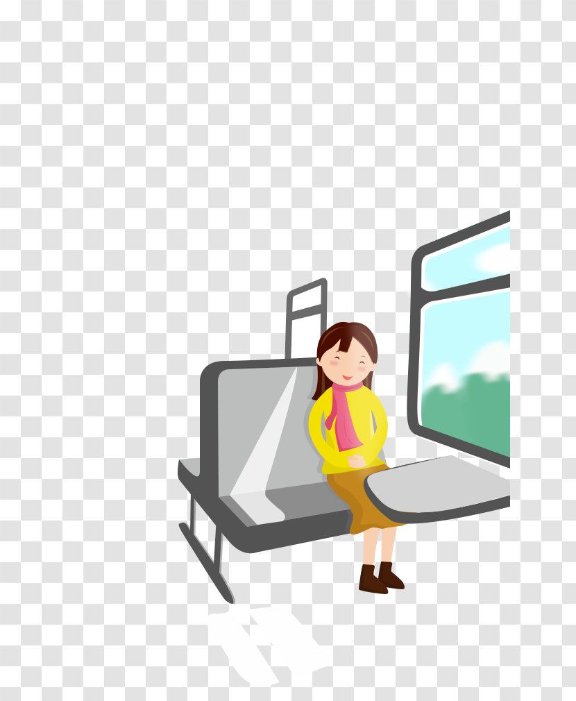 Train Download Illustration - Cartoon - H5 Material Sitting On The Transparent PNG