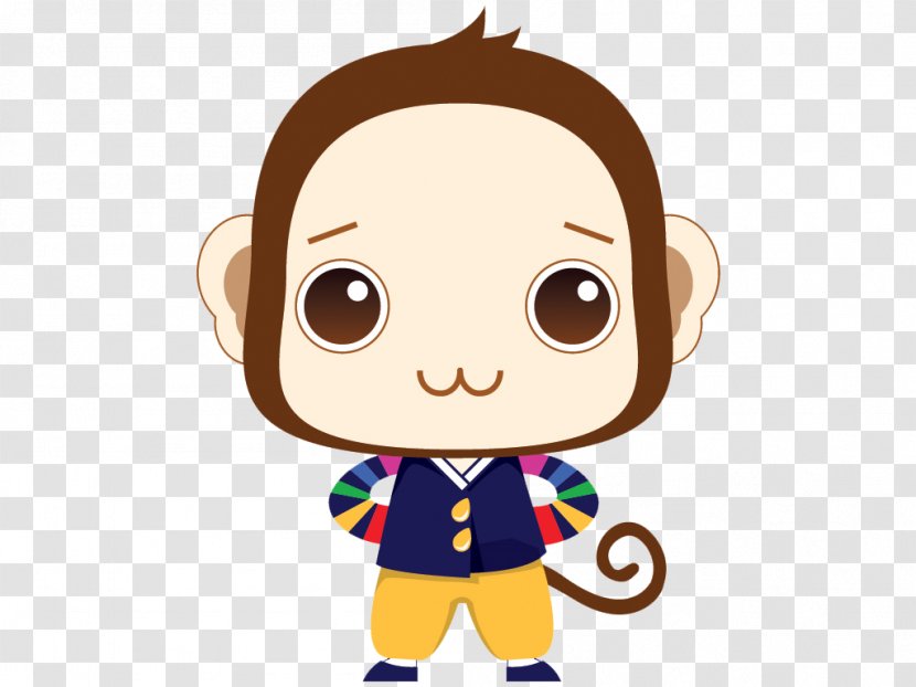 Monkey Cartoon Cuteness - Moe - Cute Transparent PNG