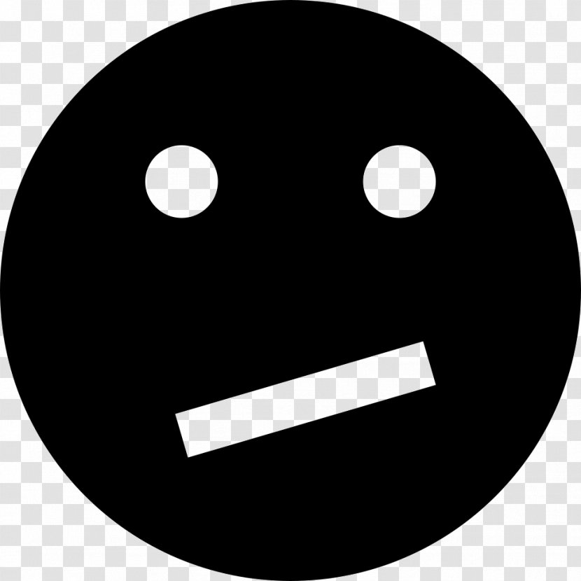 Question Face Icon - Black - Smiley Transparent PNG