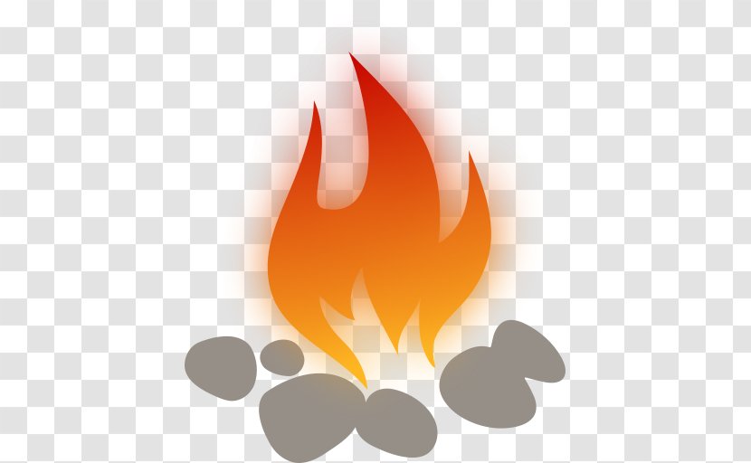 Fire Symbol - Orange Transparent PNG