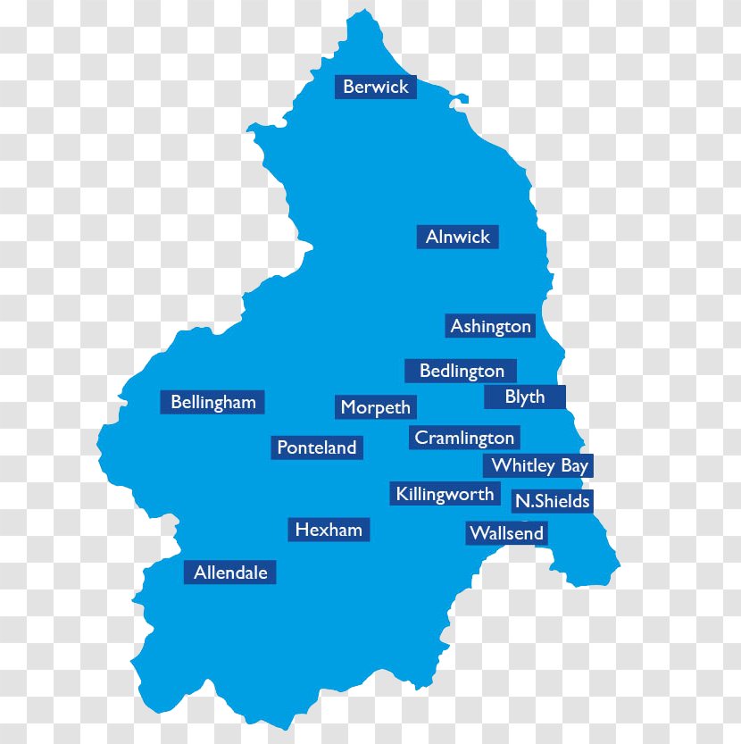 Newcastle Upon Tyne Map County Durham Castle Morpeth Regions Of England Transparent PNG