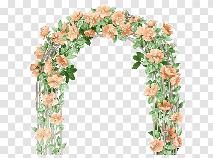 Flower Arch Floral Design Clip Art - Wedding - Pattern Transparent PNG