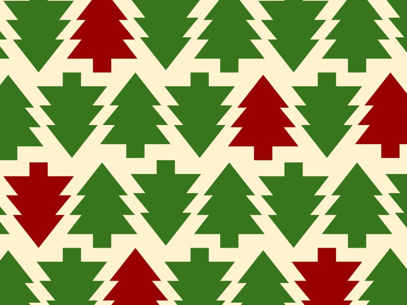 Christmas Tree Santa Claus And Holiday Season Pattern - Cliparts Transparent PNG