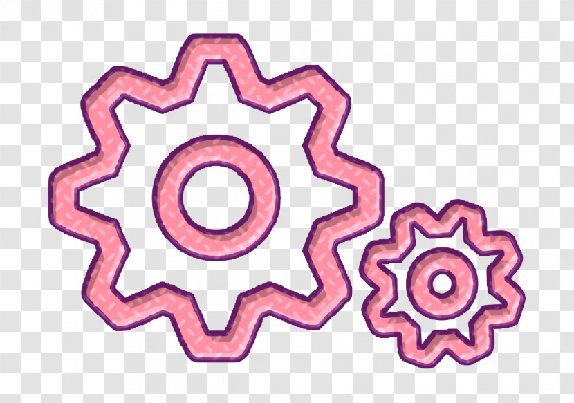 Social Icon Cog Icon Pair Of Gears Icon Transparent PNG