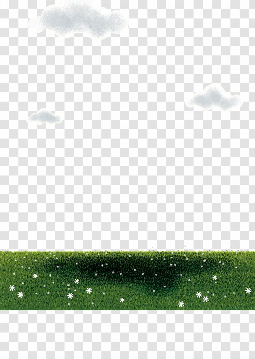 Grass Green Cloud Sky - And White Clouds Transparent PNG