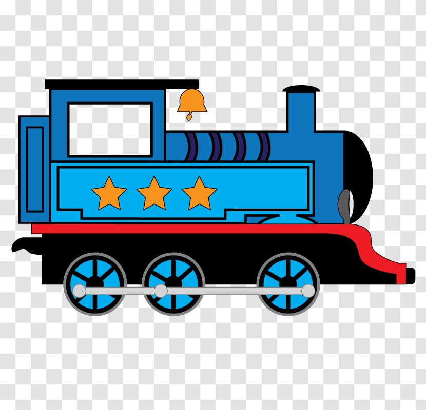 Clip Art Blue Train Rail Transport Image - Railroad Car Transparent PNG