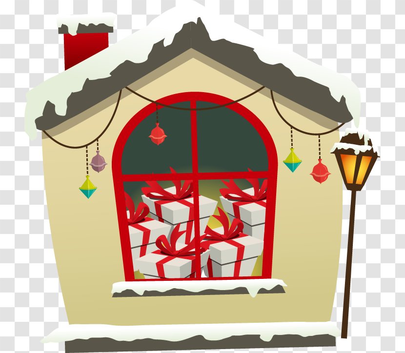 Christmas House Gift - Art - Hand-painted Chimney Transparent PNG