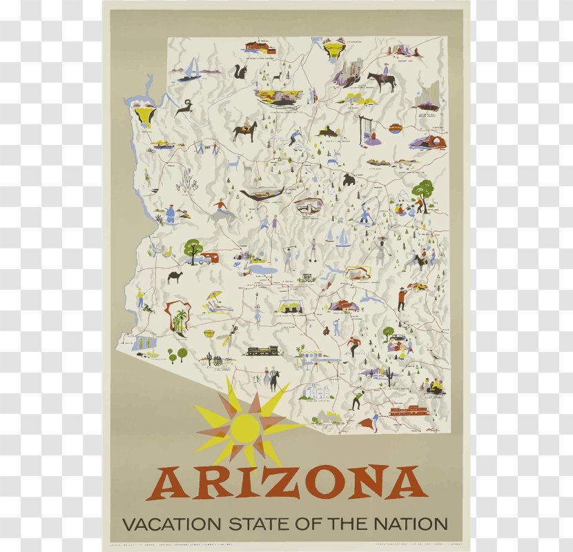 Grand Canyon National Park Hollywood Film Poster Travel - Arizona Terrors - Cliparts Transparent PNG