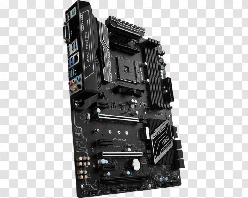 Socket AM4 Motherboard MSI X370 SLI PLUS ATX Scalable Link Interface - Msi B350 Gaming Pro Carbon - Am4 Transparent PNG