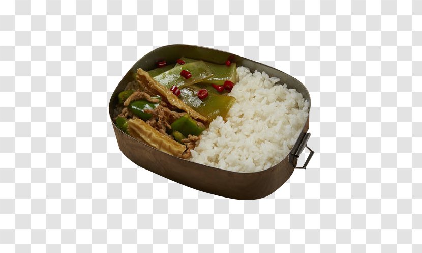 Bento American Chinese Cuisine Stir Frying Celtuce - Recipe - Pork Fried Yuba Lettuce Pepper Transparent PNG