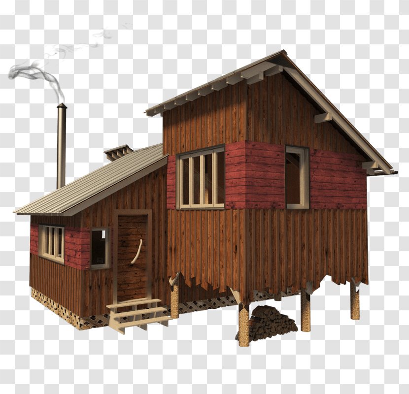 Log Cabin House Cottage Building Plan - Hut Transparent PNG