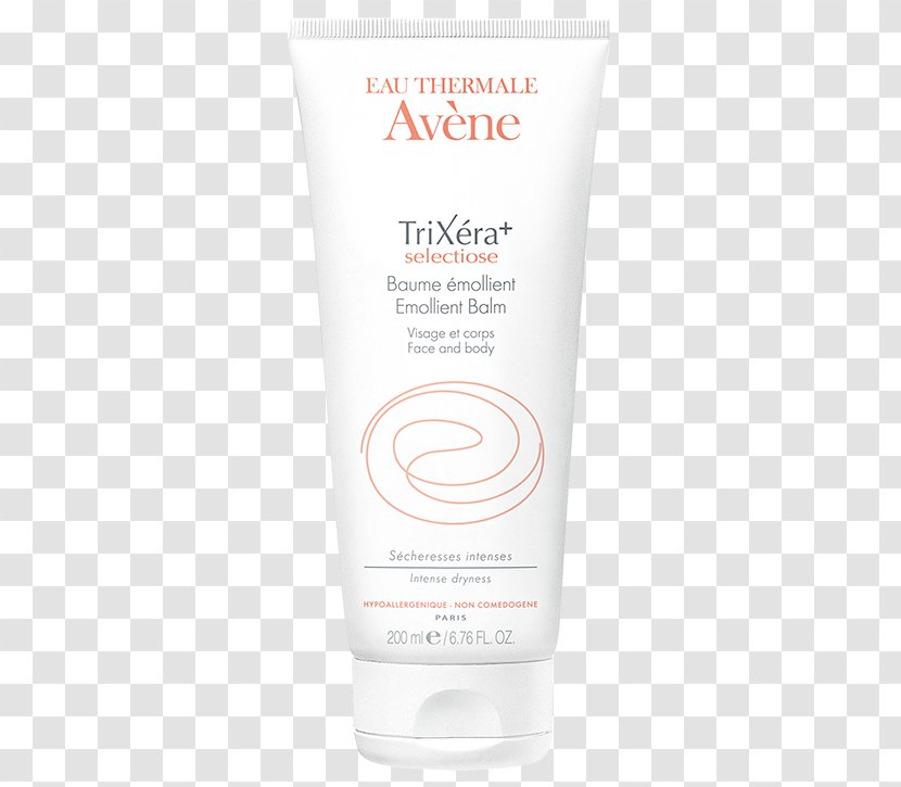 Cream Lotion Sunscreen Skin Avène TriXera+ Geschmeidigmachender Balsam - Liniment - Balm Transparent PNG