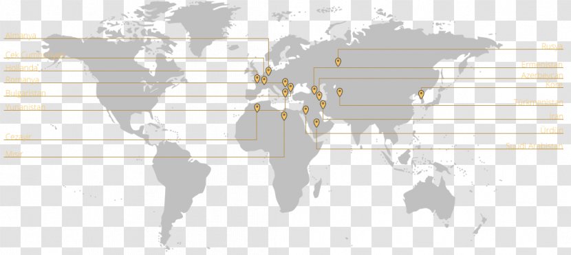 World Map Globe Earth - Royaltyfree - Istanbul Turkey Transparent PNG