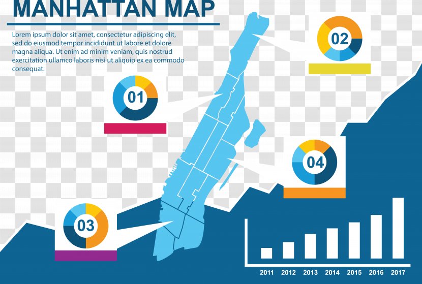 Euclidean Vector Map - Brand - Data Chart Manhattan Transparent PNG
