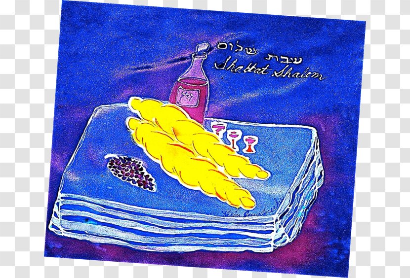 Challah Cover Depot Square Table Shabbat - Blue Transparent PNG