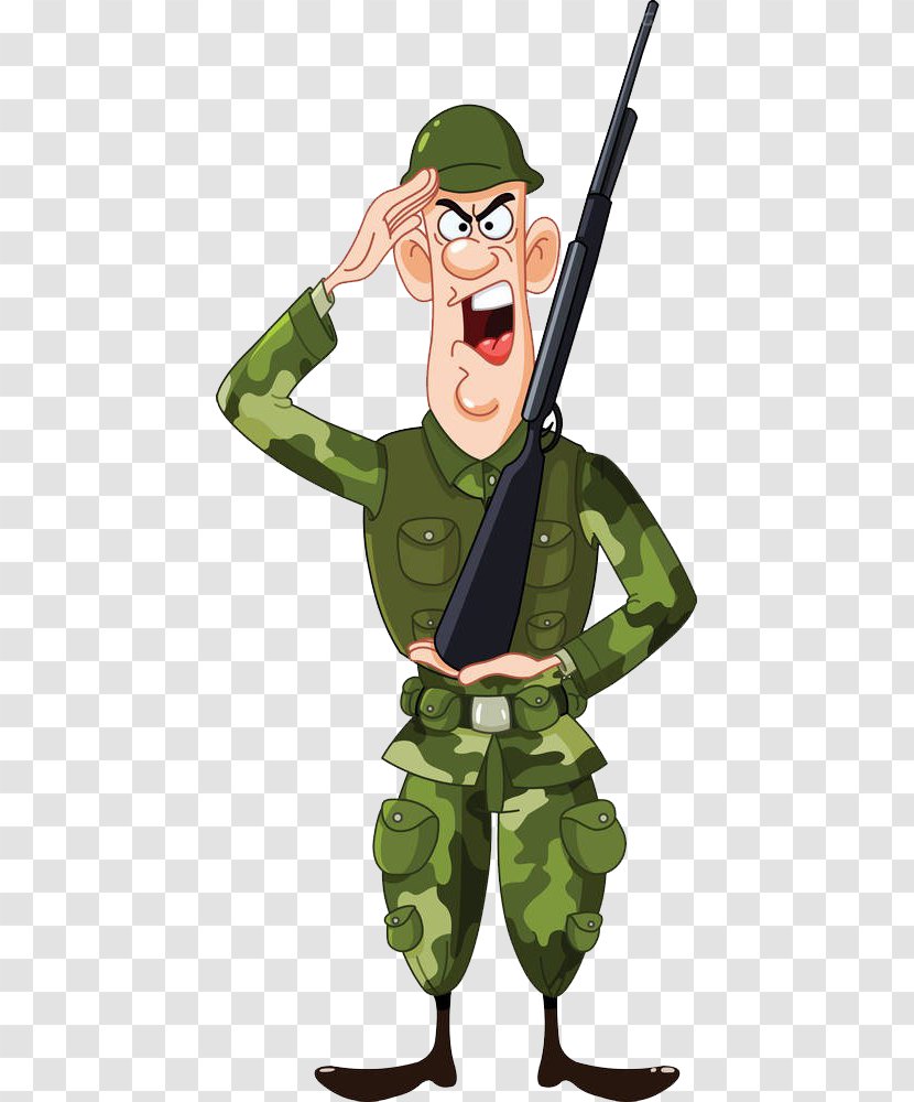 Soldier Salute Royalty-free Clip Art - Fictional Character - The Slogans Of Soldiers Transparent PNG