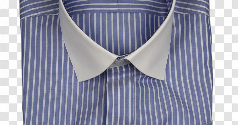 Dress Shirt Lavender Blue Collar Lilac - Formal Wear - White-collar Transparent PNG