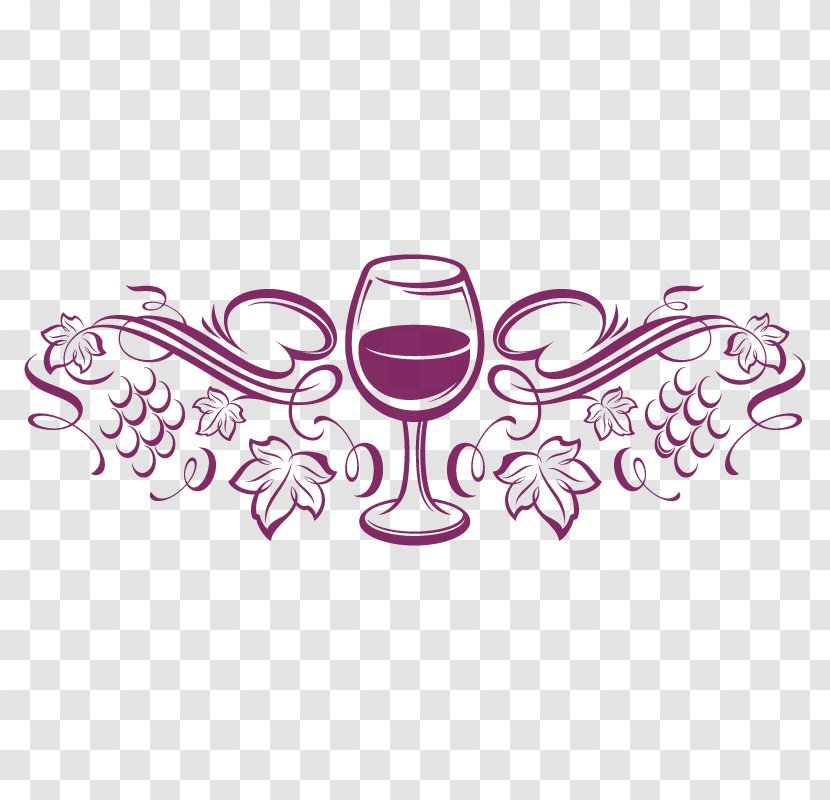 Wine Label Sangria Glass - Drinkware Transparent PNG