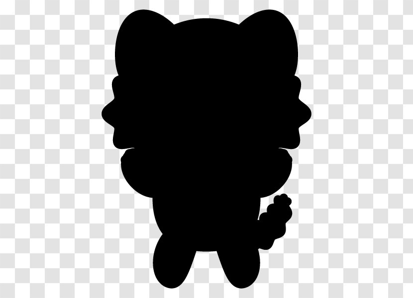 Silhouette Gray Wolf Bear Clip Art - Monochrome Transparent PNG