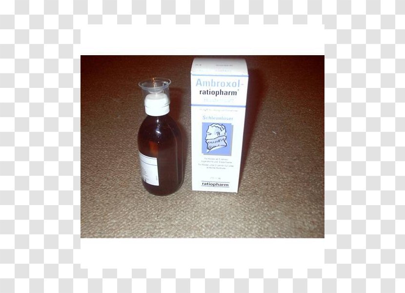 Ambroxol Pharmaceutical Drug Cough Medicine Glass Bottle Ratiopharm - Saft Transparent PNG