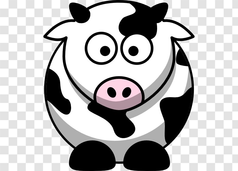 Cattle Cartoon Clip Art - Black - Cow Transparent PNG