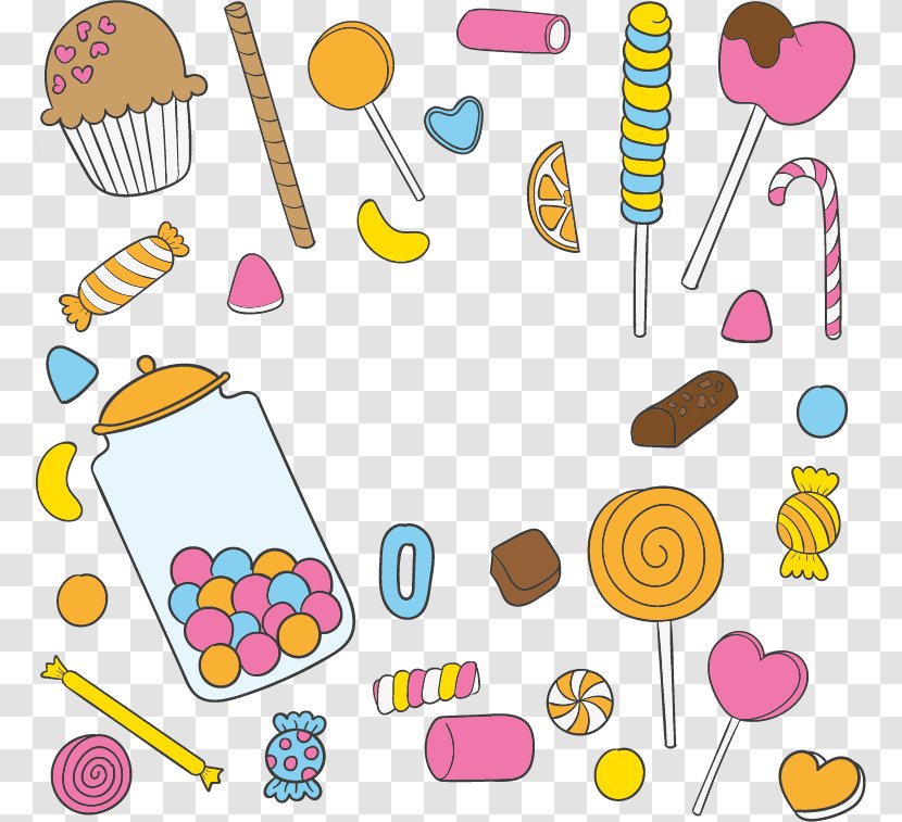 Sticker Candy Clip Art - Wall Decal - Vector Hand-painted Transparent PNG