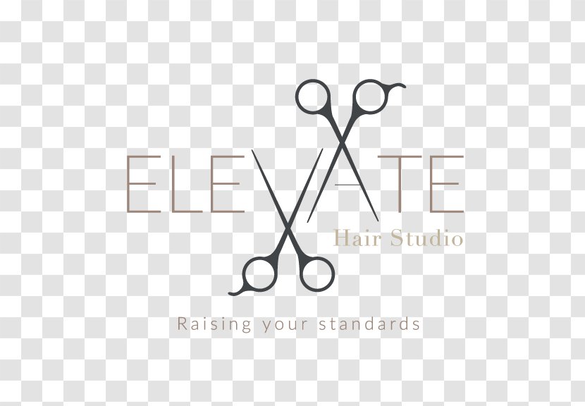 Elevate Hair Studio Beauty Parlour Scissors Logo Barber - Brand - Elevator Love Transparent PNG