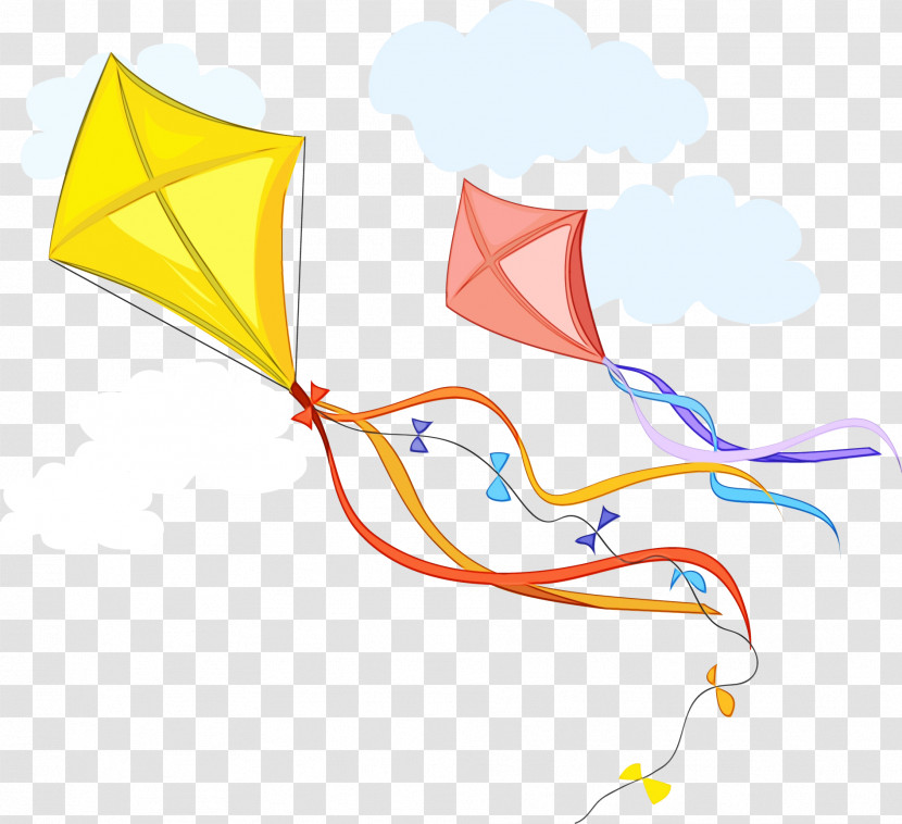 Kite Angle Line Point Yellow Transparent PNG