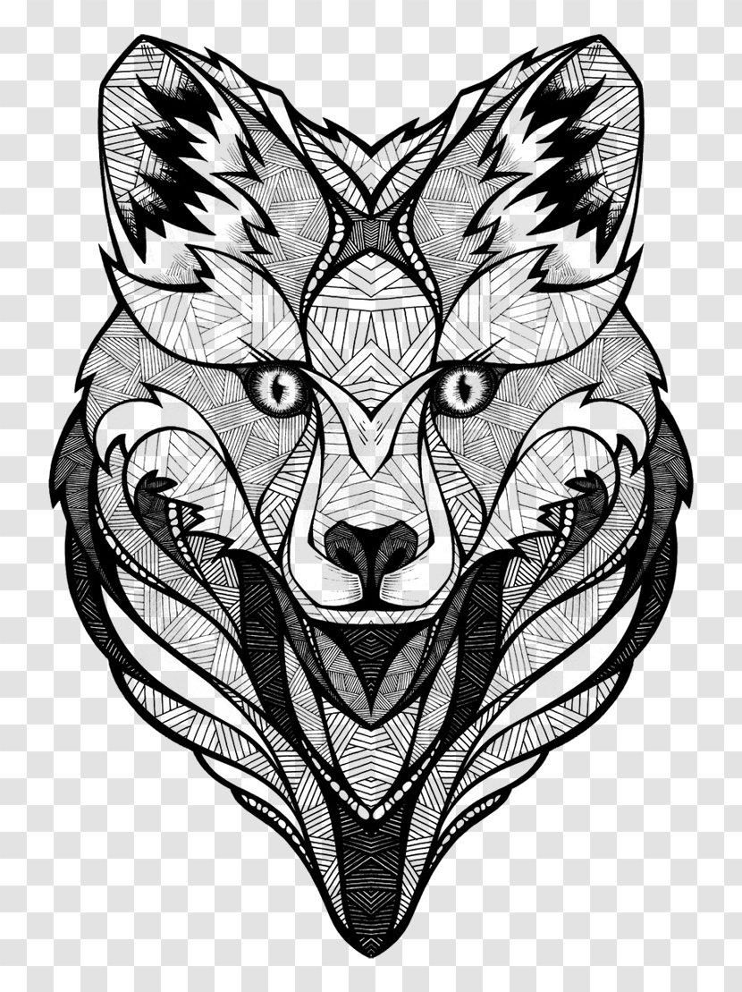 Arctic Fox Drawing Art Printmaking - Tree Transparent PNG