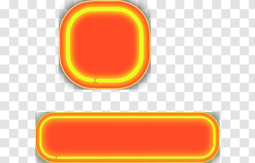 Neon Sign Light Vector Graphics Image - Orange Transparent PNG