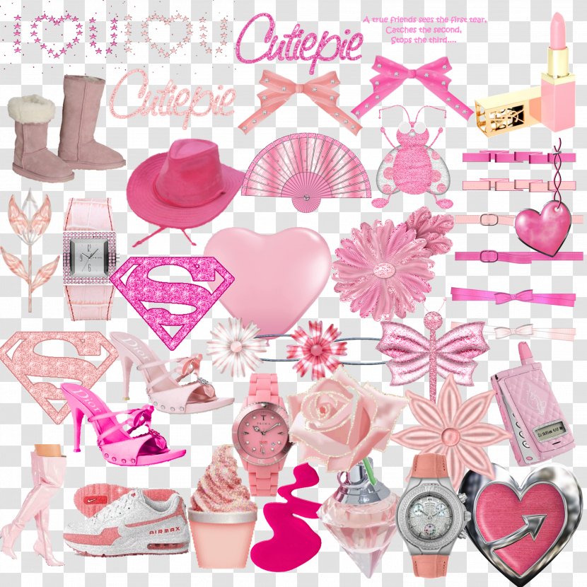Pink Computer File - Heart - Cute Girls Accessories Picture Transparent PNG