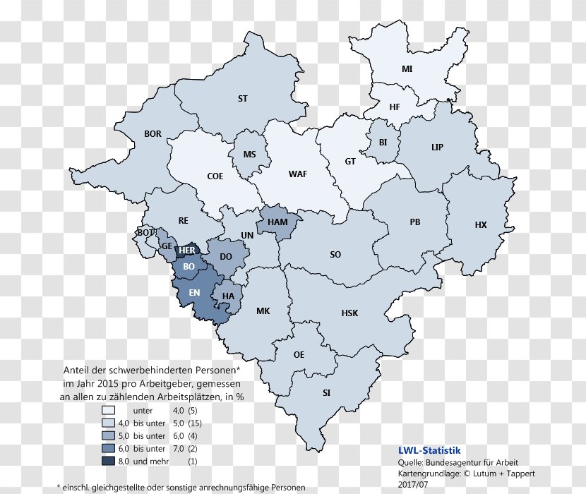 Map North Rhine-Westphalia Text Ecoregion Area M - Airsoft KoblenzMap Transparent PNG