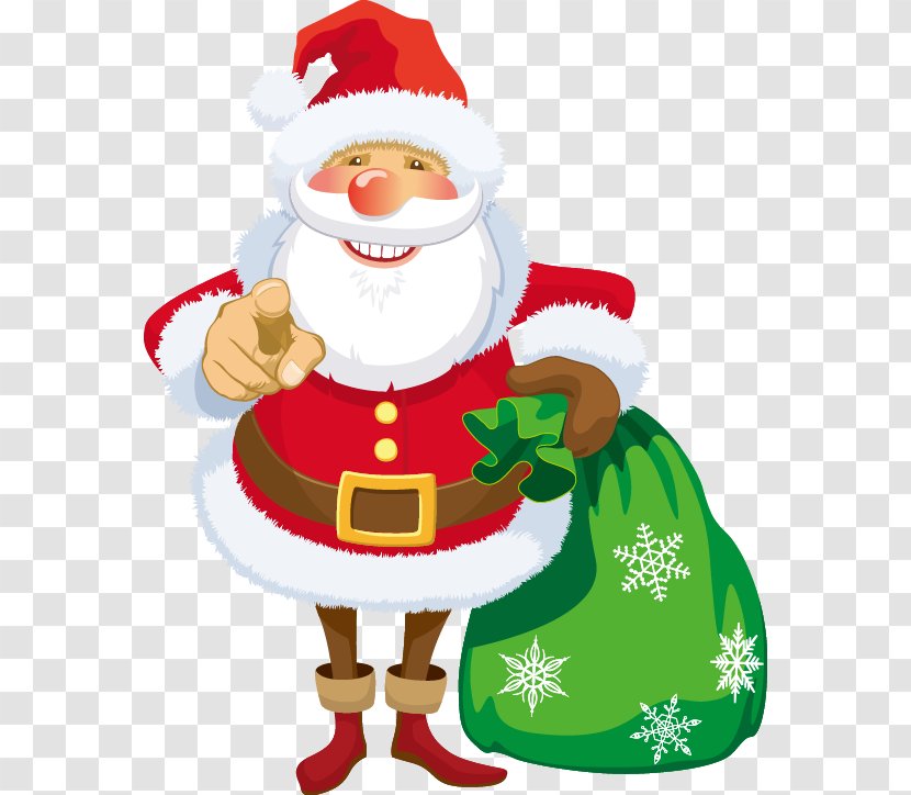 Santa Claus Royalty-free Clip Art - Cartoon Holding A Bag Pattern Transparent PNG