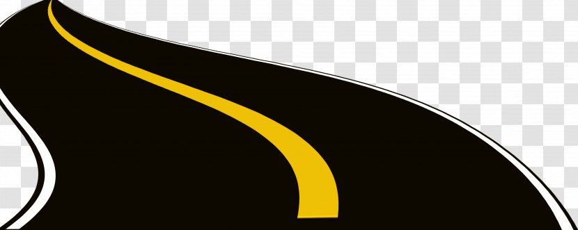 Road Drawing Highway Animation - Gratis - Beautiful Black Cartoon Transparent PNG