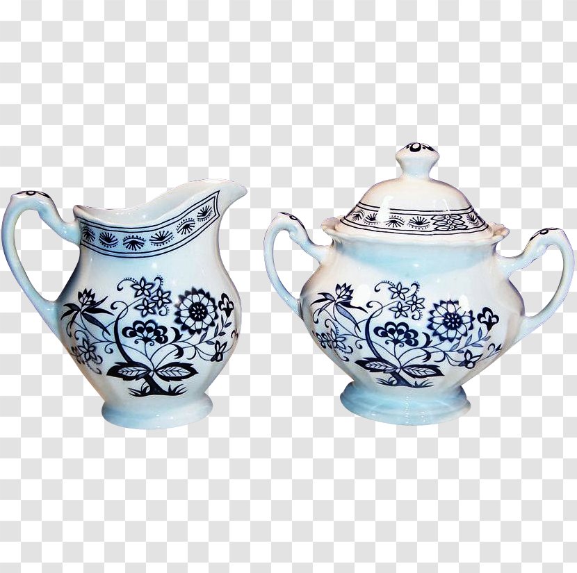 Jug Ceramic Blue And White Pottery Mug Transparent PNG