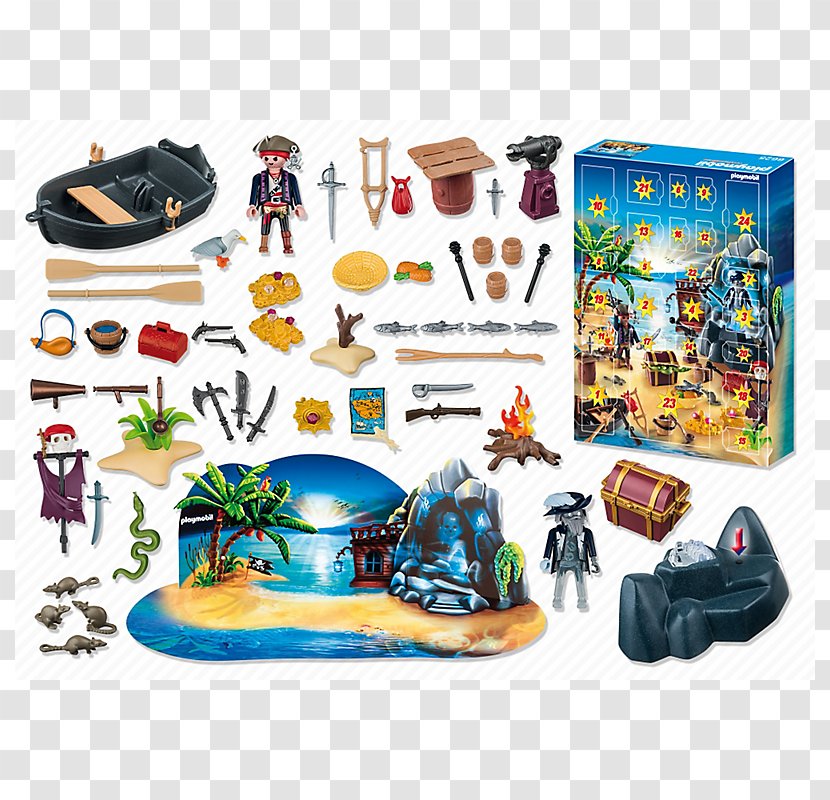 Treasure Island Advent Calendars Playmobil Piracy - Toy Transparent PNG