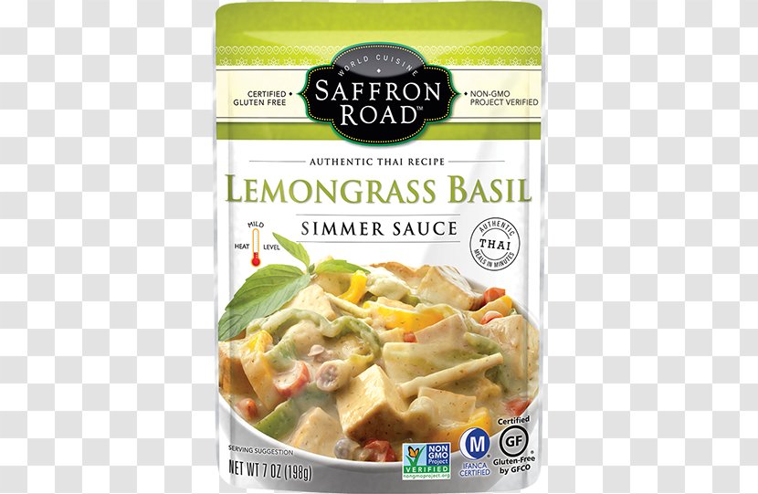 Indian Cuisine Saffron Road Simmer Sauce Tikka Masala 3 Pack Of Gluten Free Lemongrass Basil Cooking - Convenience Food - Authentic Beef Noodle Transparent PNG