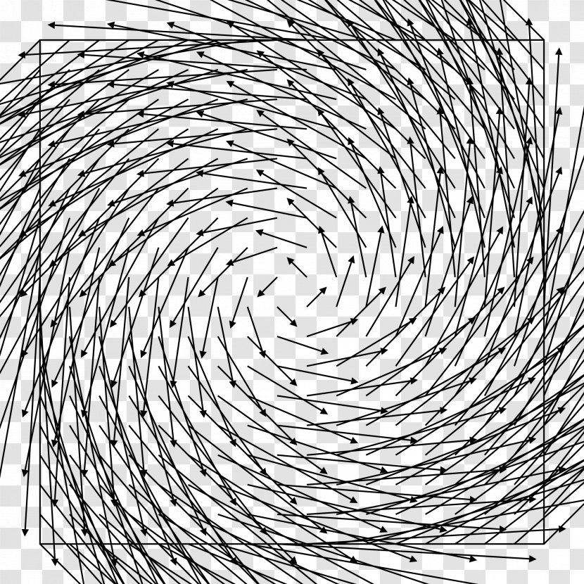 Vector Field Mathematics Scalar - Monochrome Photography Transparent PNG