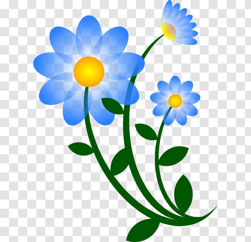 Flower Free Content Blog Clip Art - Blue Transparent PNG