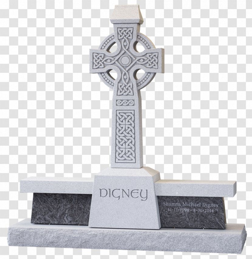 Celtic Cross Headstone Monument High - Memorial - Cemetery Transparent PNG