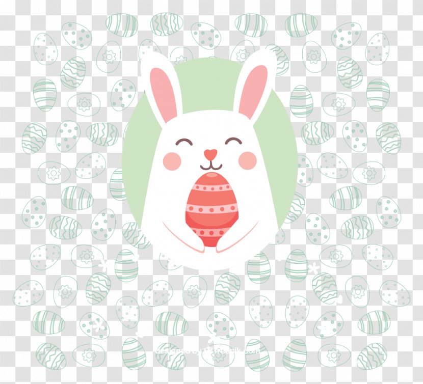 Rabbit Easter Bunny Infant Feces Constipation - Silhouette - Smiling Holding Egg Vector Transparent PNG