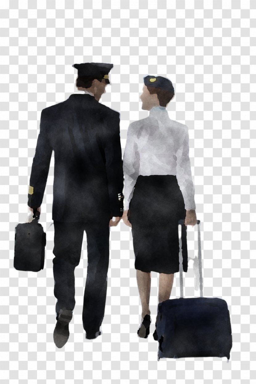 Standing Gentleman Fashion Formal Wear Baggage - Style Bowler Hat Transparent PNG