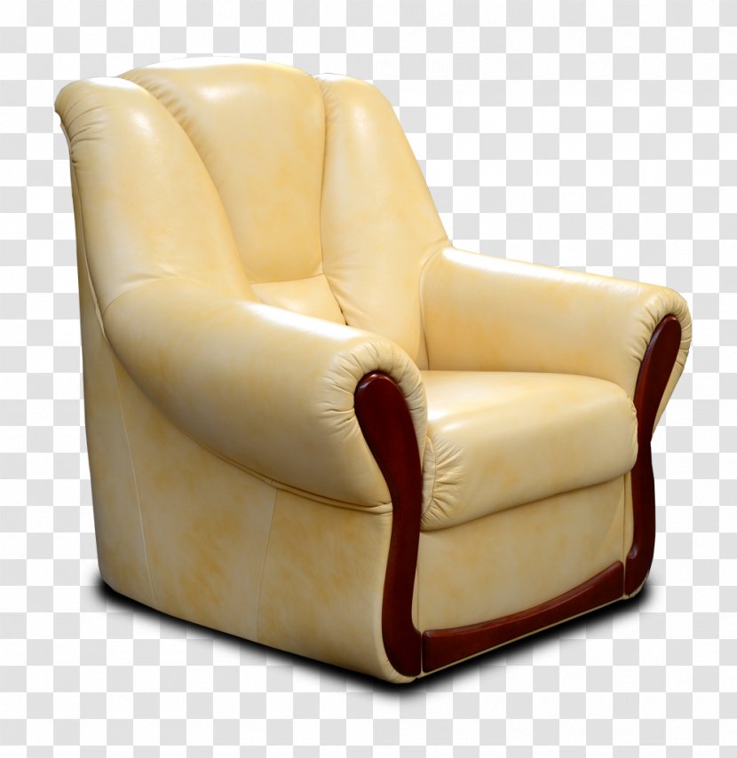 Wing Chair Leather Comfort Couch Transparent PNG
