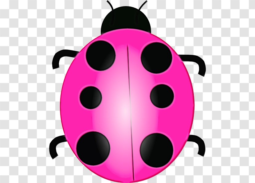 Ladybird - Paint - Insect Magenta Transparent PNG