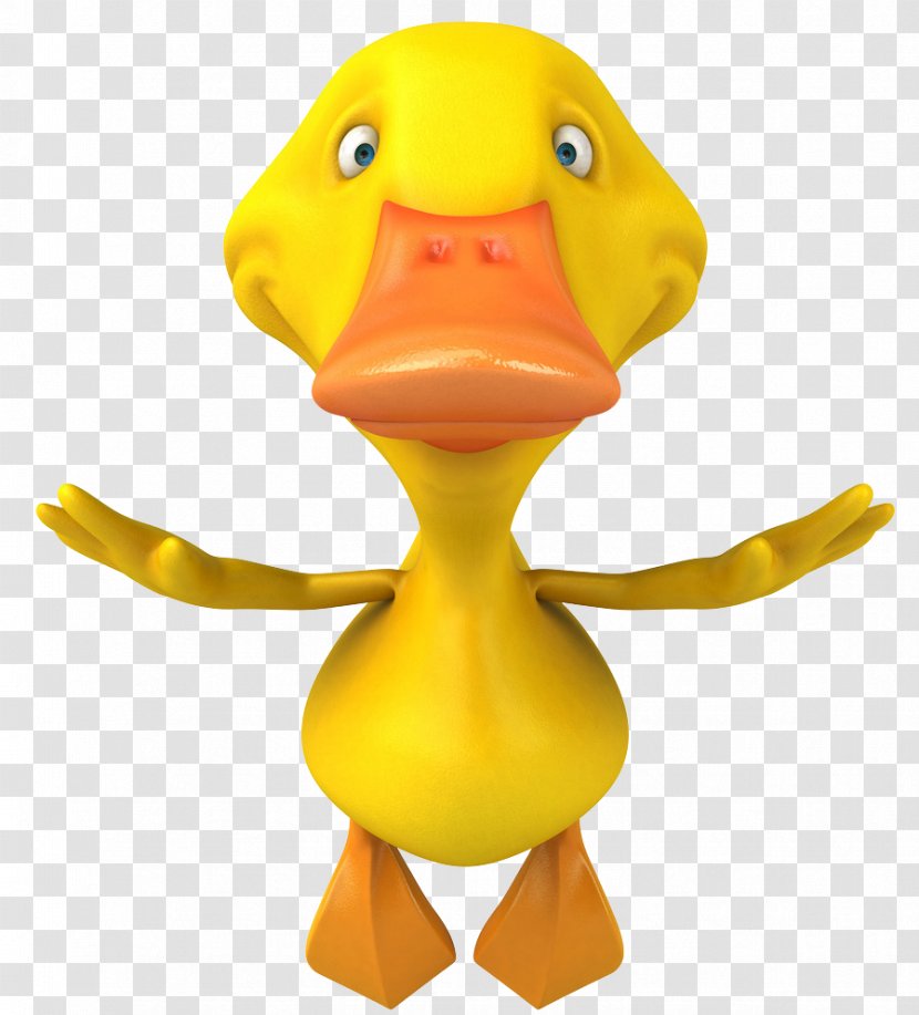 Duck Stock Photography Cartoon Royalty-free - Yellow - Flying Transparent PNG