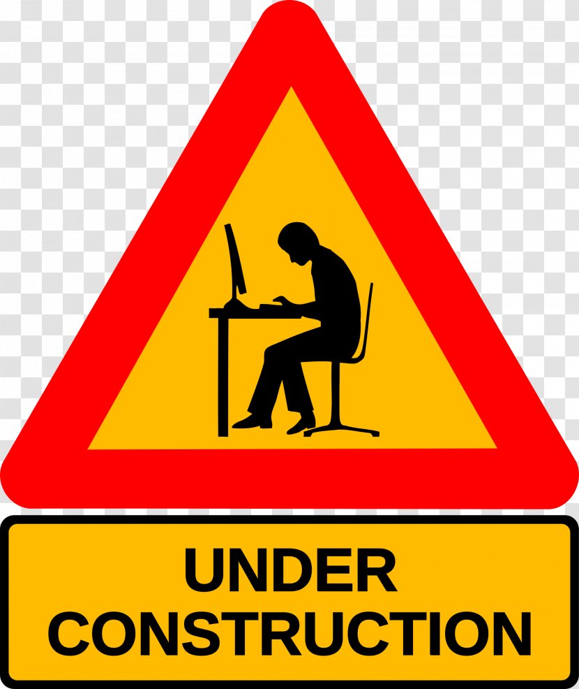 Traffic Sign Image Men At Work Clip Art - Construction Animation