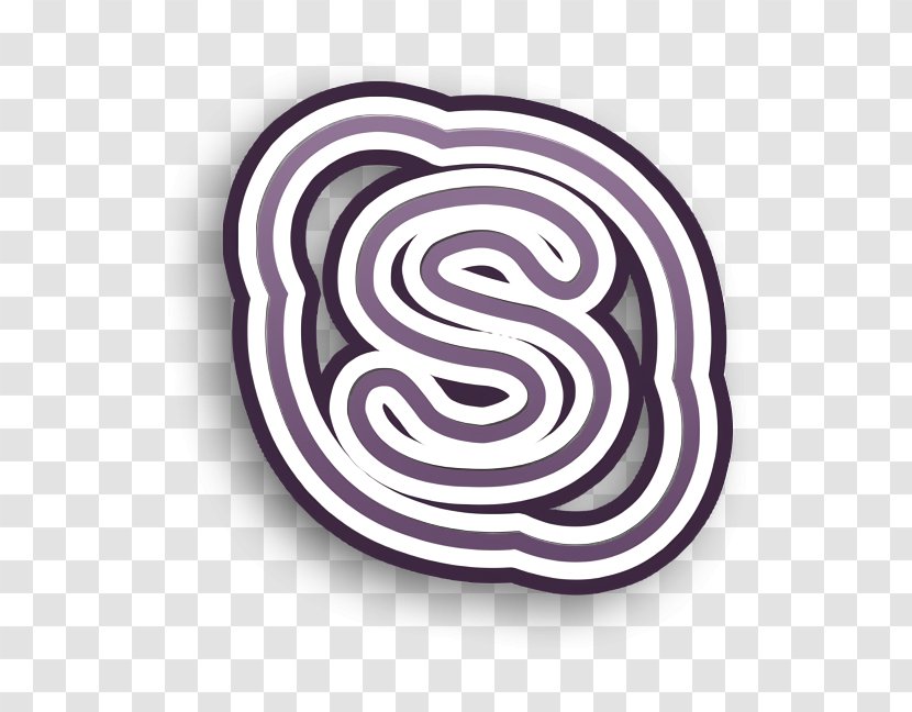 Brand Icon Logo Network - Spiral Purple Transparent PNG
